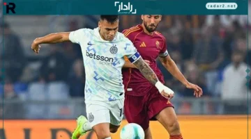 هداف إنتر ميلان يتصدر على روما في الشوط الأول